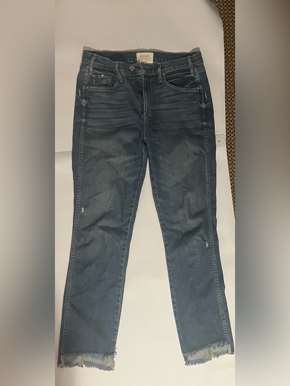 McGuire Distressed Cropped Jeans